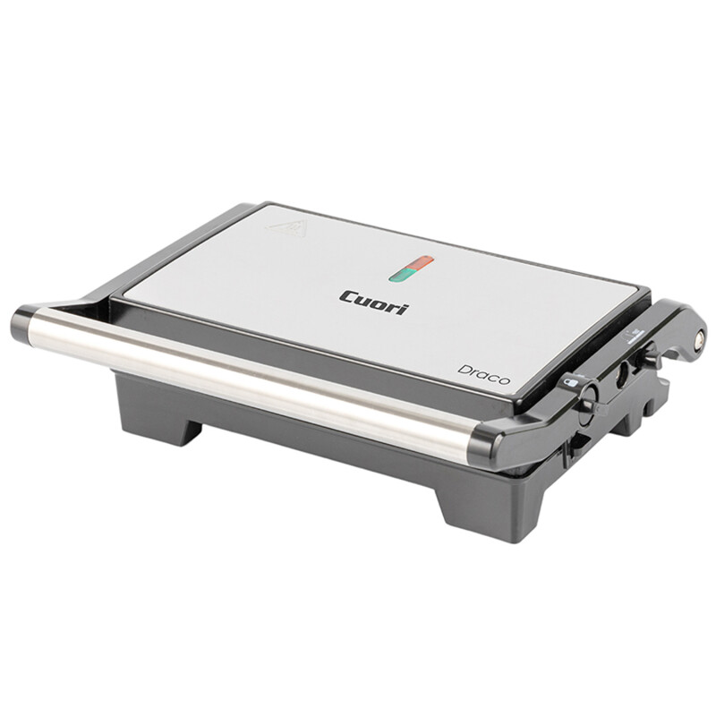 Grill Sandwichera Cuori 750w Antihaderente Draco Acero Grill Sandwichera Cuori 750w Antihaderente Draco Acero