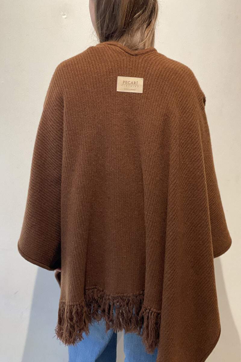 Ruana esteña Chocolate