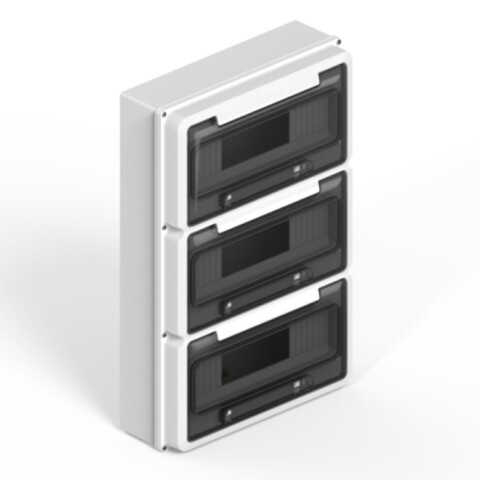 TABLERO EXT. IP65 p/36 polos DIN -BLANCO GENROD TABLERO EXT. IP65 p/36 polos DIN -BLANCO GENROD