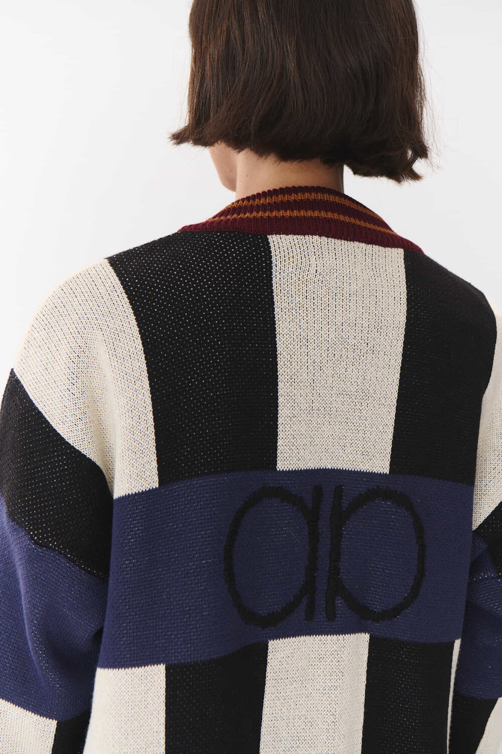 Cardigan Glory Print Negro