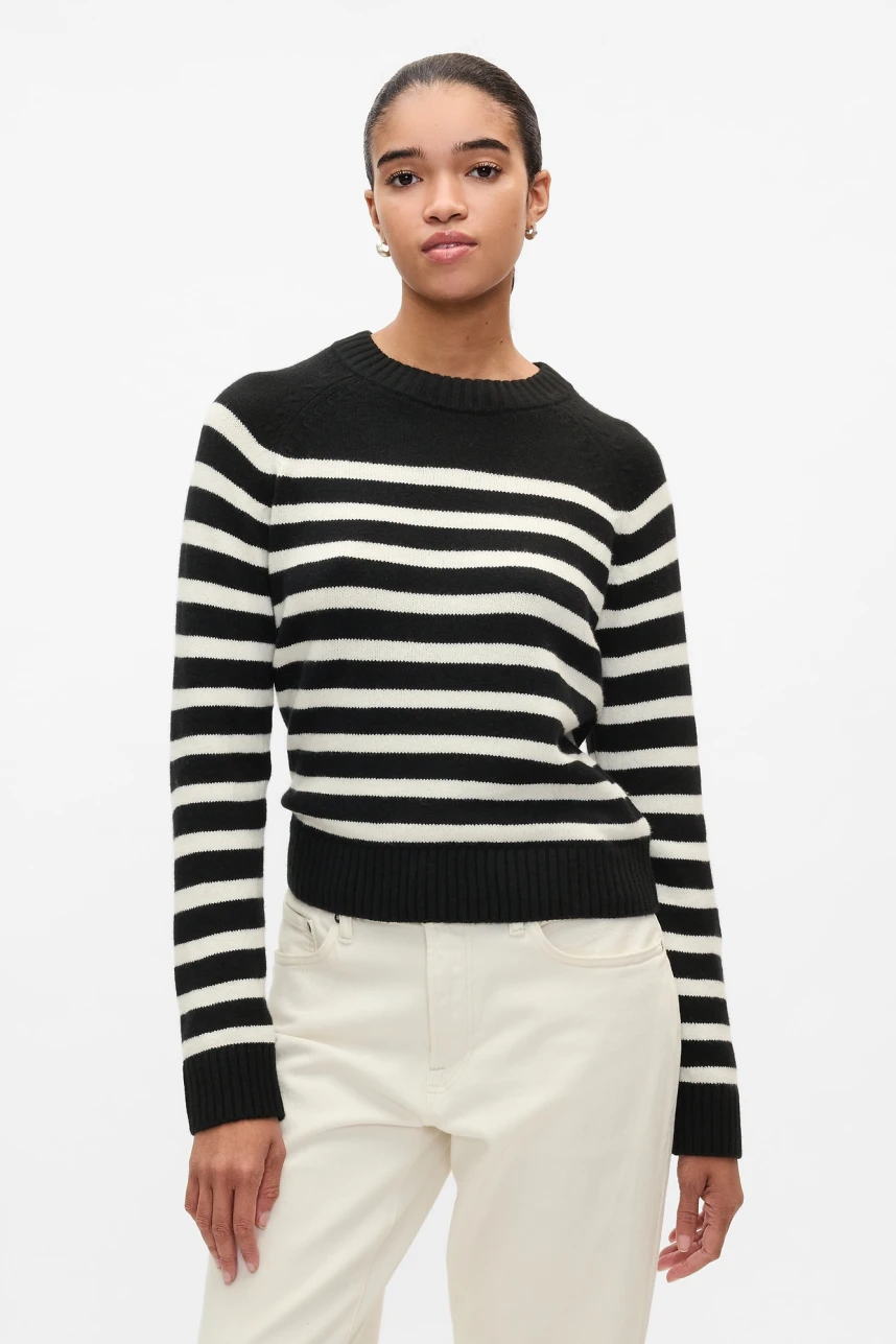Buzo Cashsoft Cuello Redondo Mujer Sp Breton Str Black