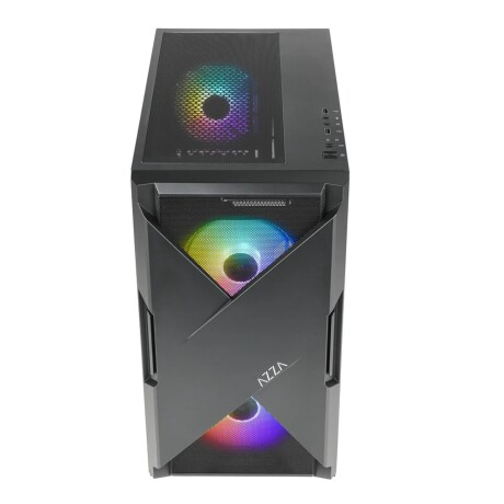 Azza - Gabinete Xander CSAZ-150. Ventana Vidrio Templado. Color Negro. 001