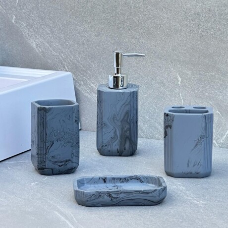 Set de Accesorios de Baño 4 Piezas en Resina Set de Accesorios de Baño 4 Piezas en Resina