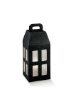 Caja linterna 18x18x39,5 cm. SETA NERO