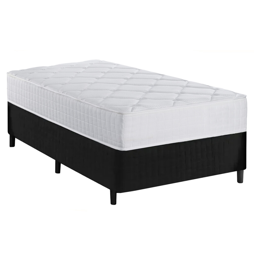 SOMMIER UNA PLAZA BASE CAMA COLCHÓN ORTOPEDICO DE 100% ESPUMA Y RESORTES MAXFORCE SOMMIER UNA PLAZA BASE CAMA COLCHÓN ORTOPEDICO DE 100% ESPUMA Y RESORTES MAXFORCE
