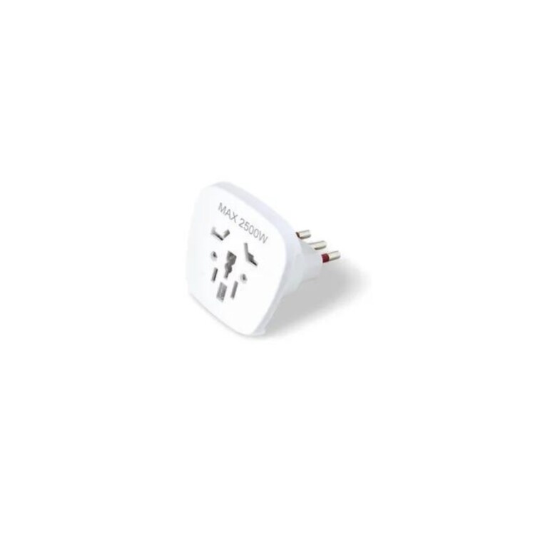 ADAPTADOR UNIVERSAL 3 EN LINEA BLANCO