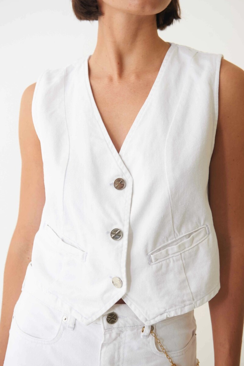 CHALECO AURA Blanco
