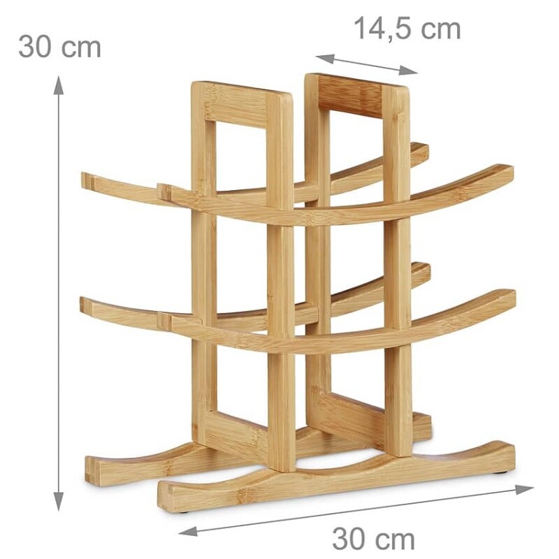Vinera soporte 9 botellas de vino madera bambú Vinera soporte 9 botellas de vino madera bambú