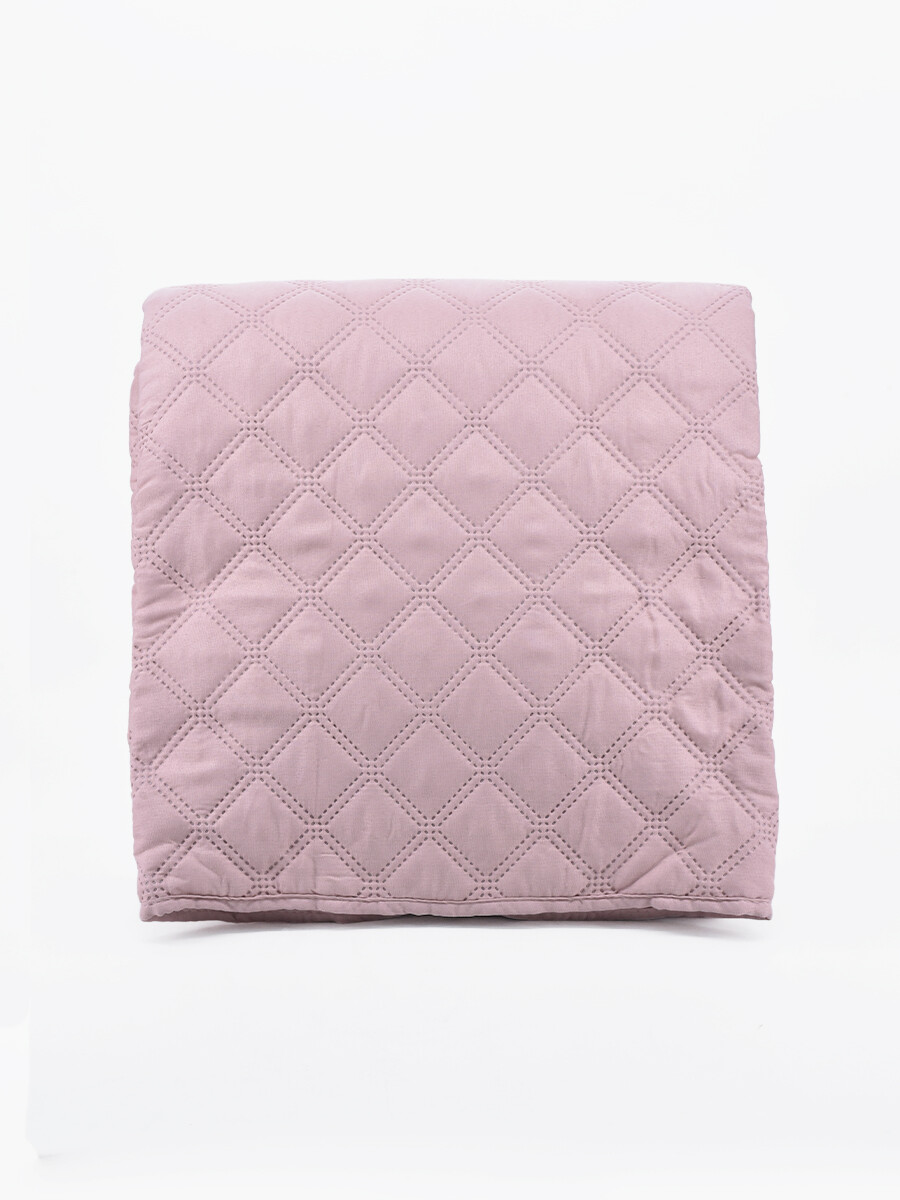 COLCHA 1PLAZA - ROSADO 