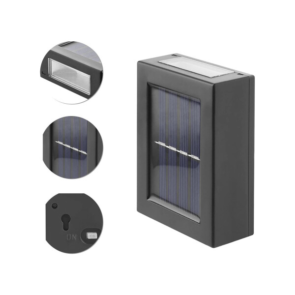 Set x8 Aplique Bidireccional Fotocelula Solar Camino Jardin Set x8 Aplique Bidireccional Fotocelula Solar Camino Jardin