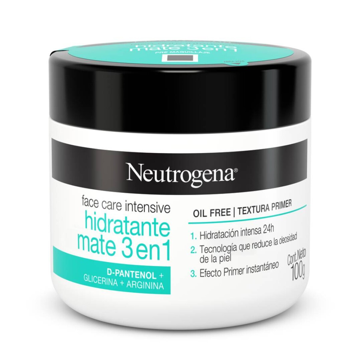 Crema Facial hidratante Neutrogena Mate 3 en 1 - 100gr 