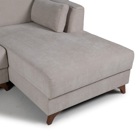 Rinconera Capri - Tela Microfibra - Chaise derecho Kruger 02-152 (Beige)