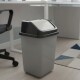 Tarro de residuos 20L con tapa vaivén GRIS