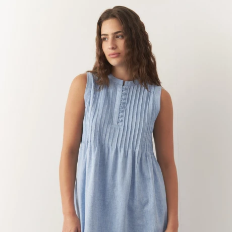 VESTIDO CHERRY Azul Melange