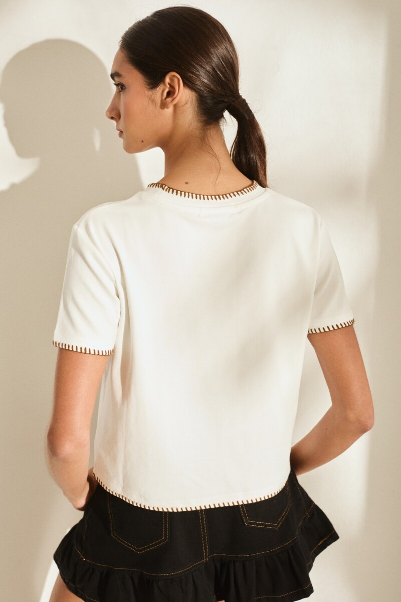 TSHIRT SAVIA CUTE Crudo Y Chocolate