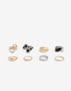 Sets Anillos Strass Sets 8 Anillos - Combinacion Bicolor