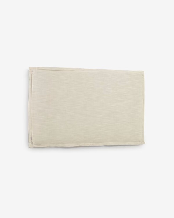 Cabecero desenfundable Tanit de lino 180 x 100 cm blanco