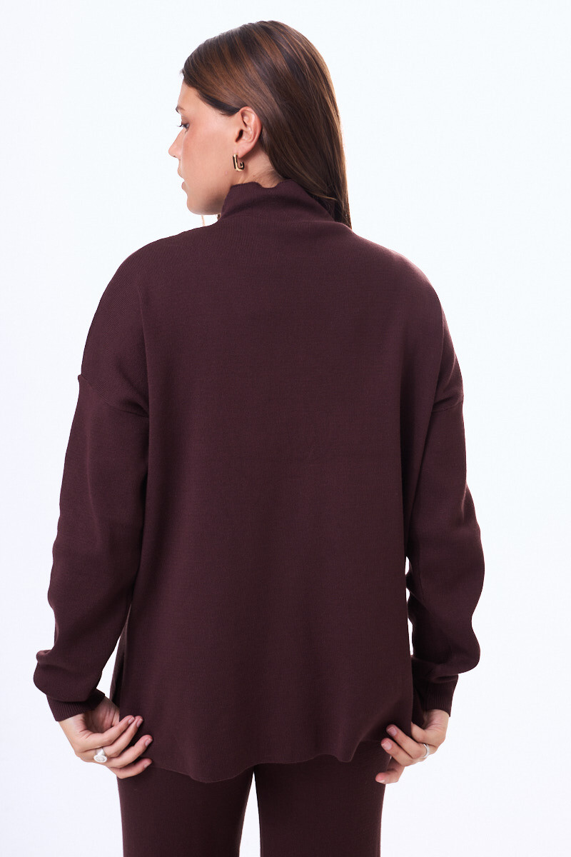 Buzo tejido Medina Marron