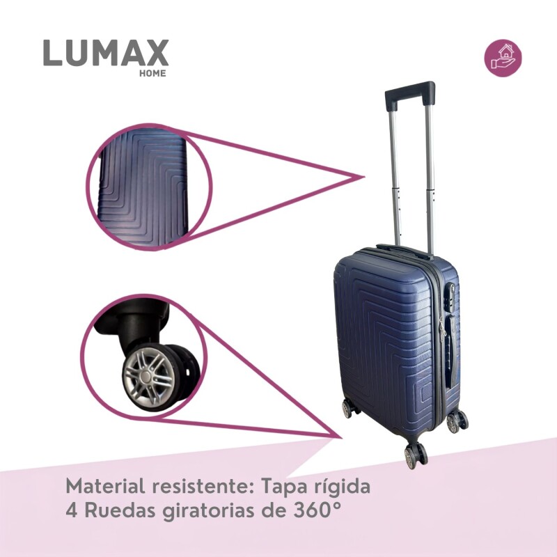 Valija Carry-on de mano Rígidas Con Organizadores Azul oscuro