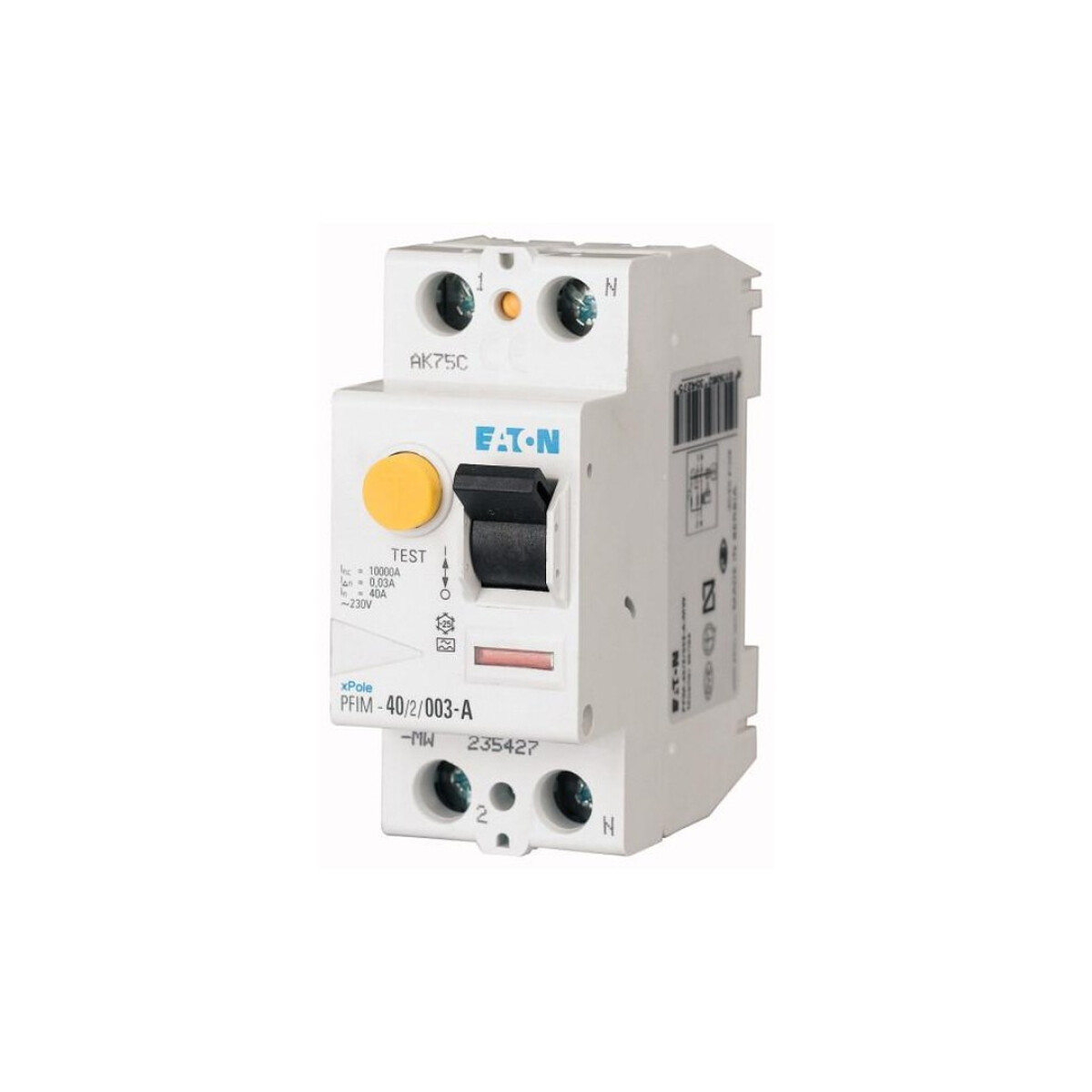 Interruptor diferencial DIN serie mRCM 2P 30mA Eaton - 25A 