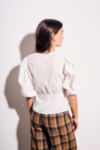 Blusa Broderie Crudo