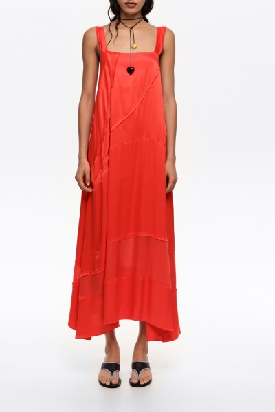 VESTIDO VUELO Rojo