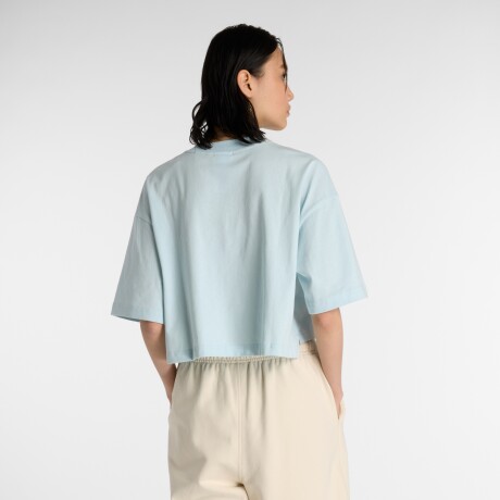 Remera New Balance de Dama - Logo Oversized - WT43536FRL BLUE