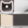Cama Casa Para Gatos Desarmable Con Rascador Cama Casa Para Gatos Desarmable Con Rascador