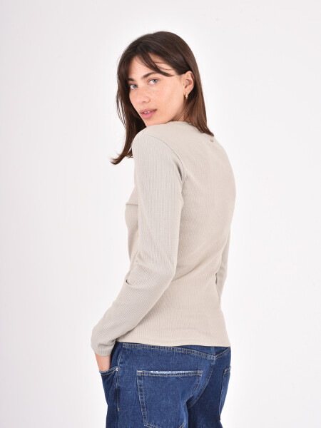 REMERA NULA VERDE GRISACEO