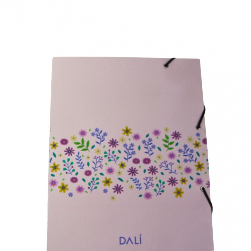 CARPETA DALIA4 FLORES ROSADO CLARO