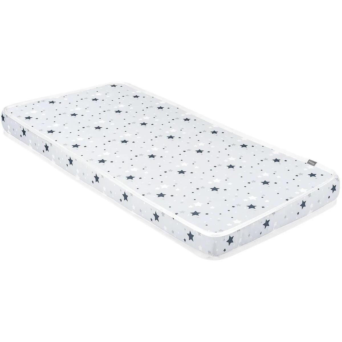 Colchon KIKKABOO 120x60x7cms - estrella gris 