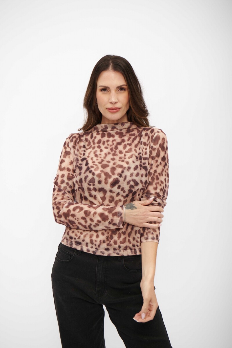 TOP NICOLE ANIMAL PRINT