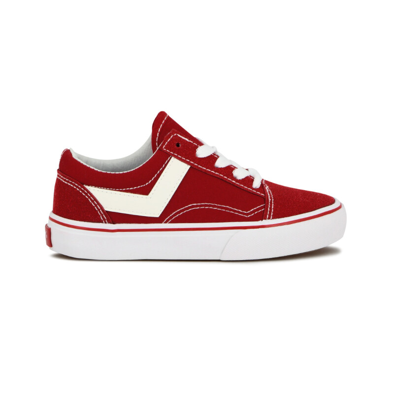 Pony Kids Champion Old School Casual Lona-Gamuza Red Rojo