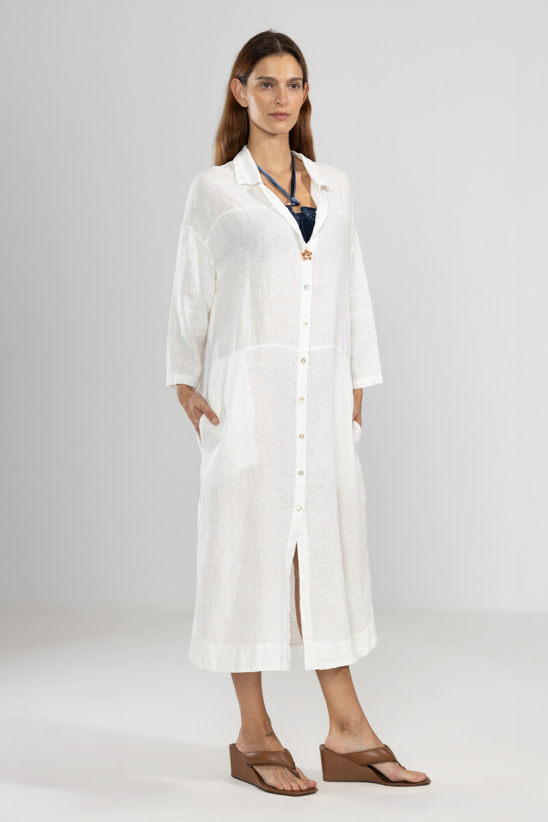 LONG SHIRT White