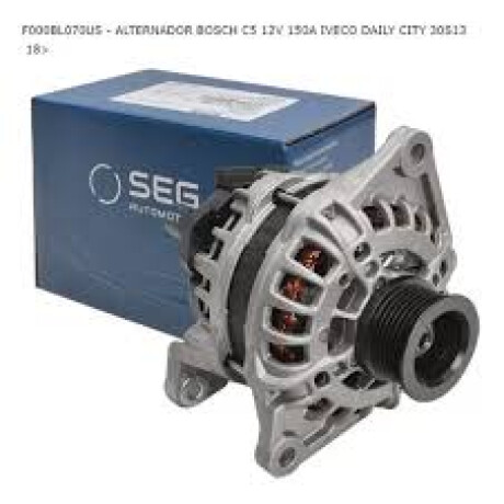 ALTERNADOR IVECO ALTERNADOR 12V 150A BOSCH IVECO DAILY SEG ALTERNADOR IVECO ALTERNADOR 12V 150A BOSCH IVECO DAILY SEG