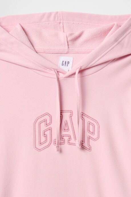 Buzo Canguro Logo Gap Hombre Rose Mist