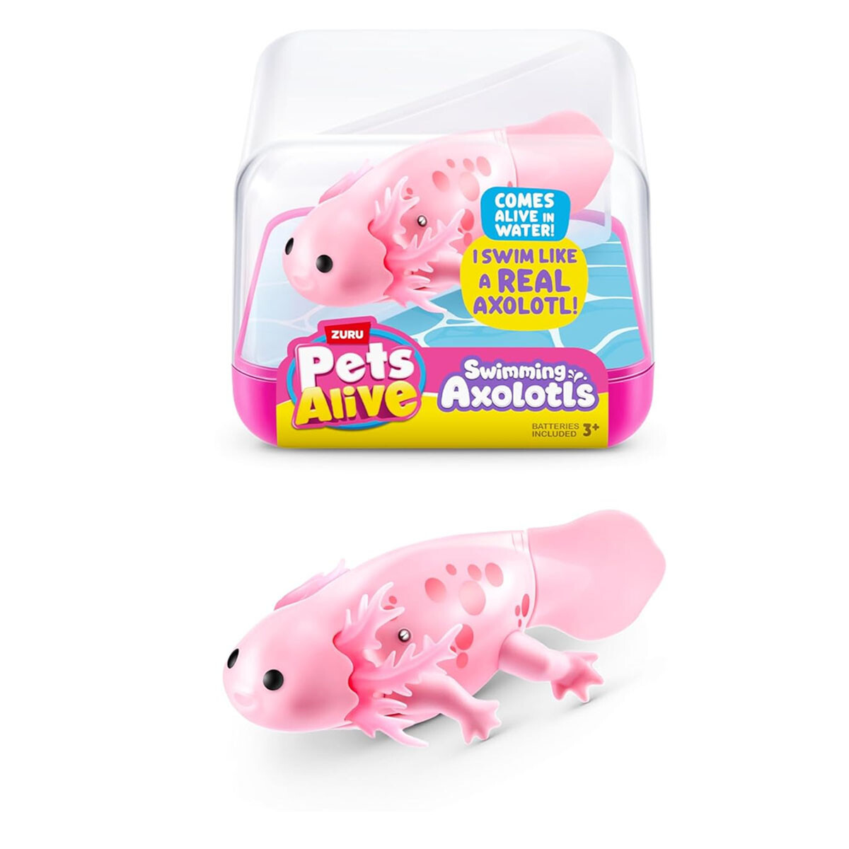 Ajolote se activa con el agua Pets Alive - Salmón 