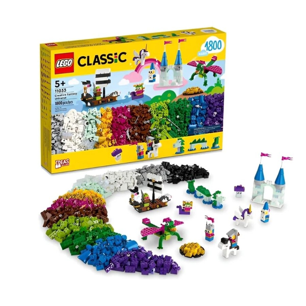 Lego Classic Universo Creativo De Fantasía 11033 De 1800 Piezas En Caja 