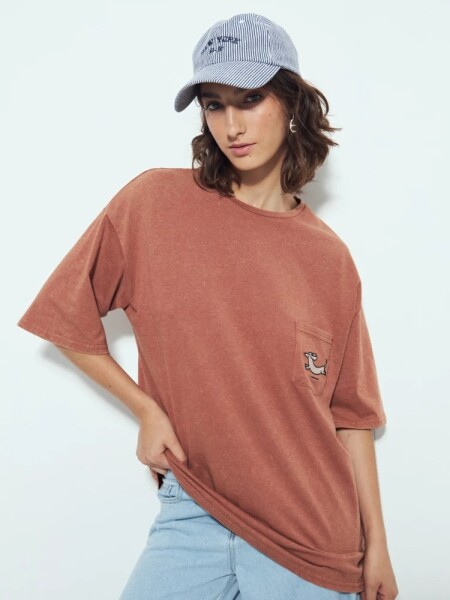 T-SHIRT P.CAKE BETULA LADRILLO