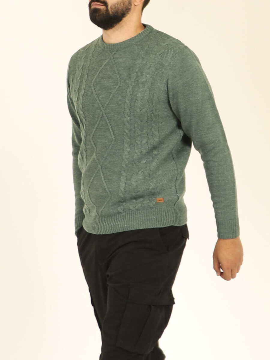 SWEATER CON DISEÑO HARRY - Verde 