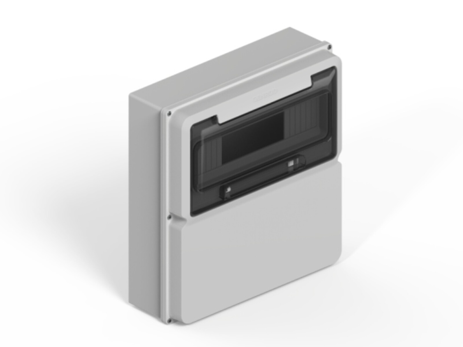 TABLERO EXT. IP65 p/12 polos DIN + un módulo ciego. GENRDO 