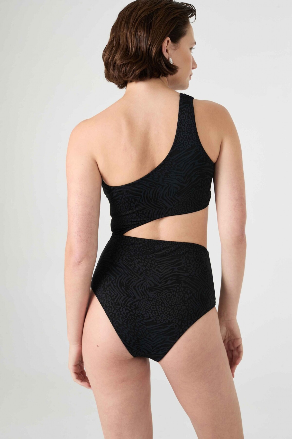 Malla Split Negro Leopardo
