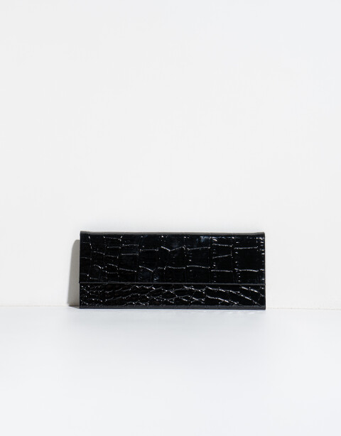 Estuches Anteojos Liso Estuche Plegable Con Textura - Negro