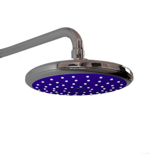 ROSETA AZUL Y CROMO BRILLO DE RUBRO GRIFERIA 000