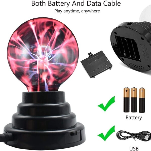 Lampara Plasma Magica Electromagnetica Bola Magica Usb Pila Lampara Plasma Magica Electromagnetica Bola Magica Usb Pila