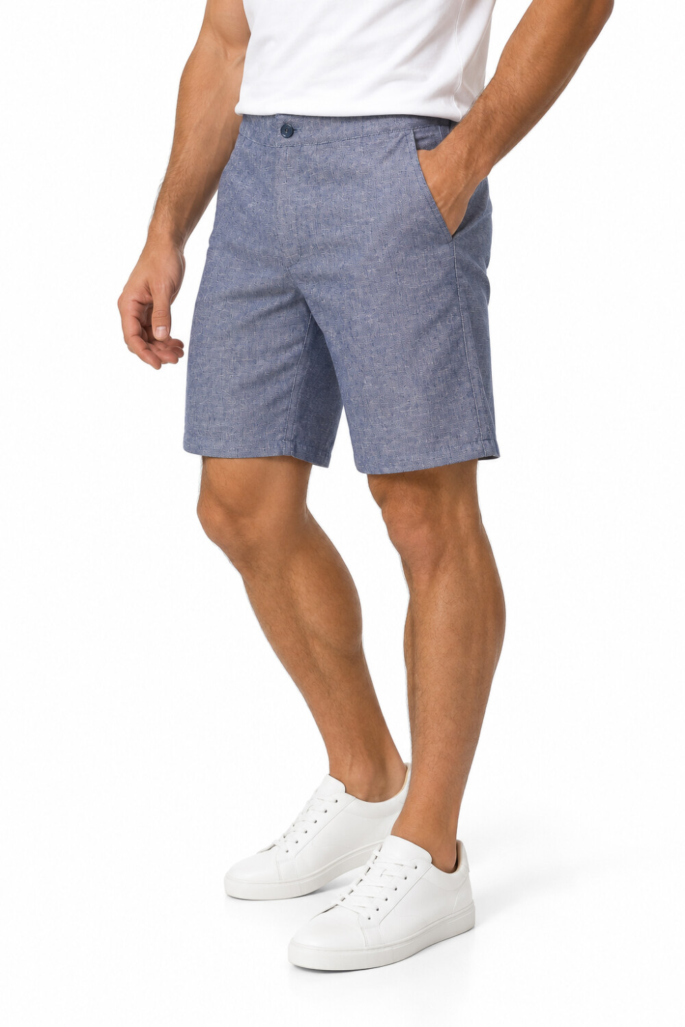 Bermuda Curibe Azul Melange