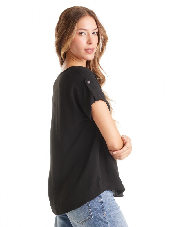 Blusa Crepe NEGRO