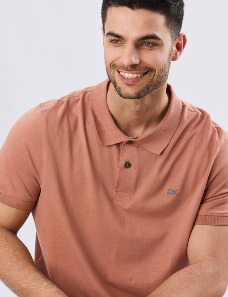 REMERA POLO LISA JERSEY Ladrillo