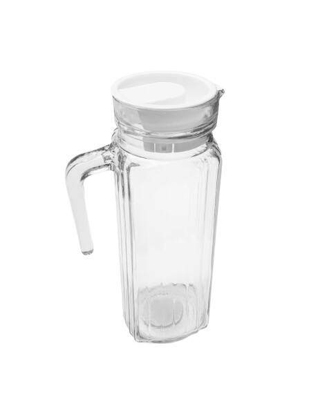 JARRA VIDRIO LABRADO TAPA PLÁSTICA 1000ML 8.2X8.2XG23.5CM JARRA VIDRIO LABRADO TAPA PLÁSTICA 1000ML 8.2X8.2XG23.5CM