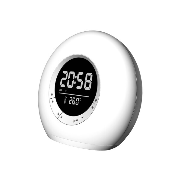 Parlante con reloj digital y luz led regulable Parlante Con Reloj Digital Y Luz Led Regulable